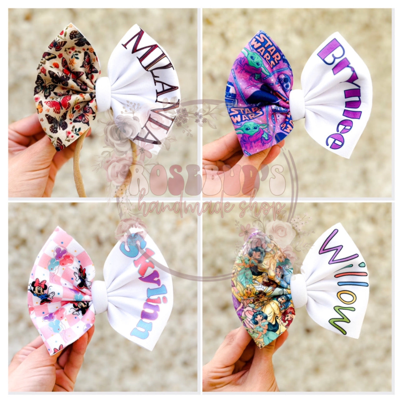 5” Name Bow