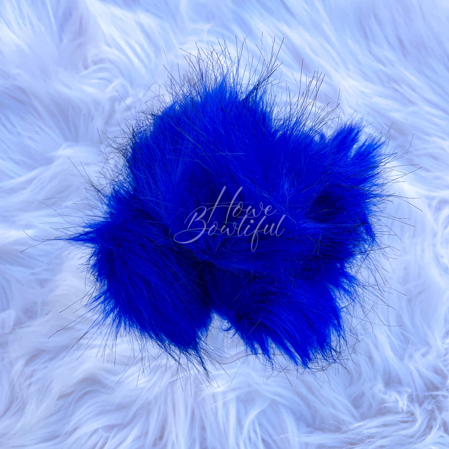 Royal Blue Poms