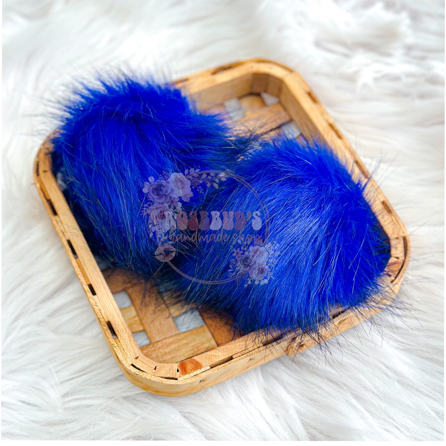 XL Royal Blue Poms