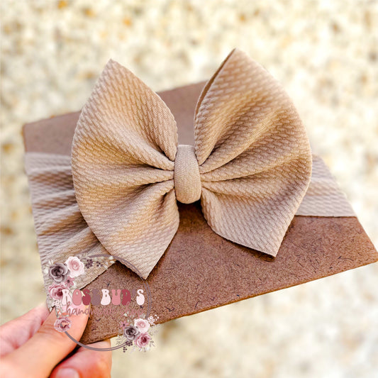 Taupe Bow